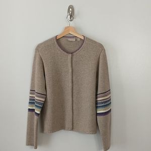 VINTAGE NORDSTROM Pure Lambswool Cardigan Sweater